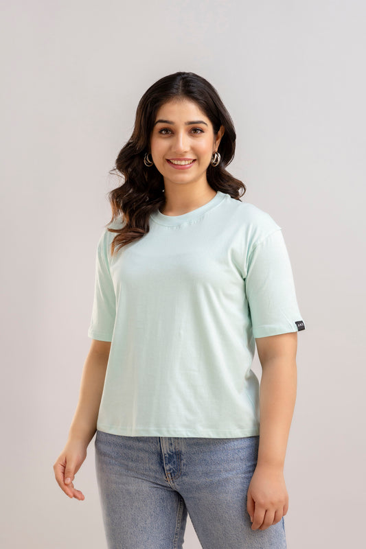 Oversized T shirt women-Mint